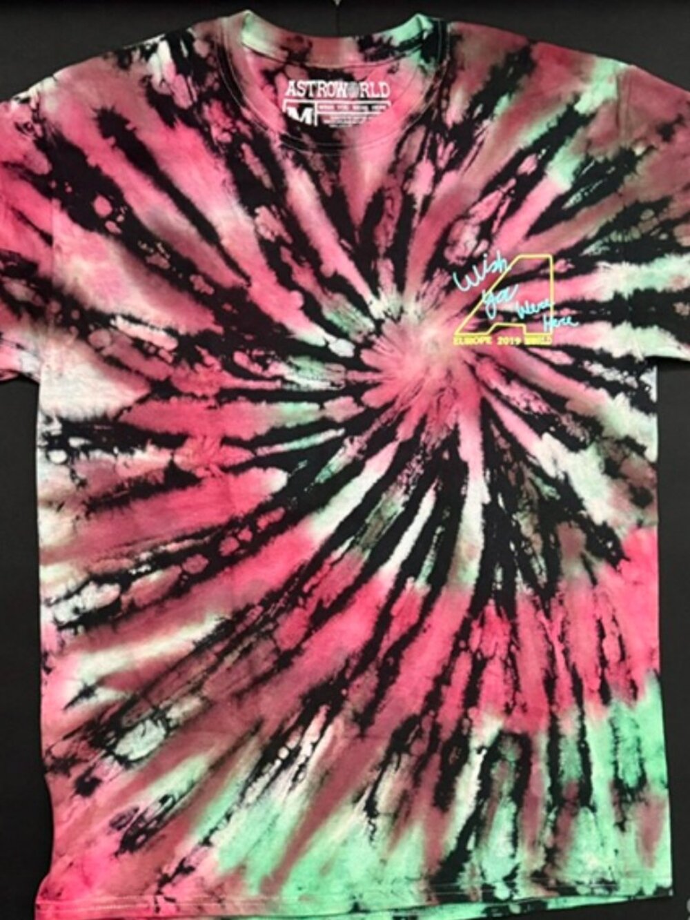 Travis Scott "In the Blink of an Eye" Europe Exclusive NWOT Tour T-Shirt